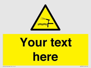 Custom warning water cannon